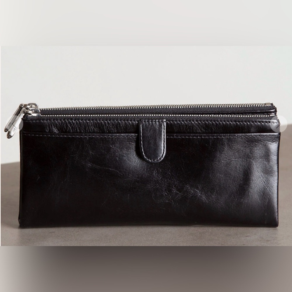 Hobo Taylor Black Leather Wallet/Clutch NWOT